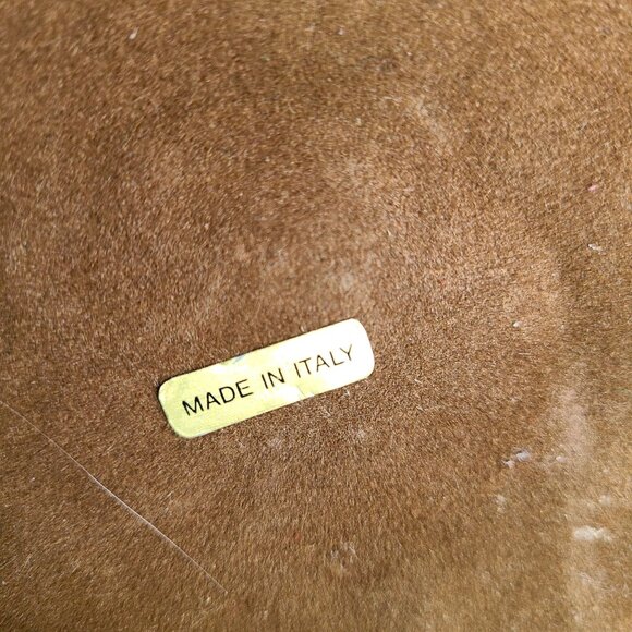 Leather covered glass decanter. Made in Italy. As is. - Picture 11 of 11